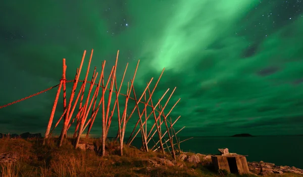 The polar lights in Norway — Stock Photo, Image