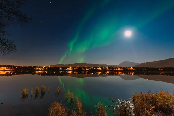 在挪威的极光 — 图库照片