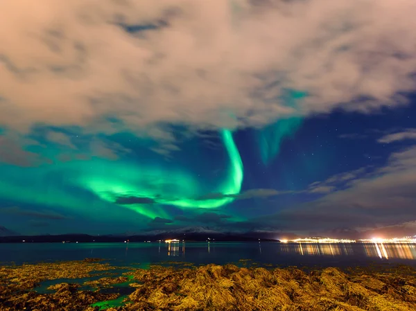 Die Polarlichter in Norwegen — Stockfoto