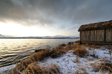Norveç Denizi kıyısında