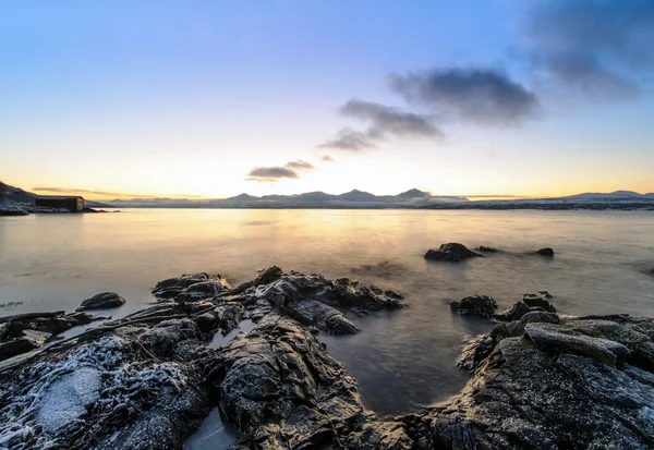 Küste der norwegischen See, Niedergang — Stockfoto