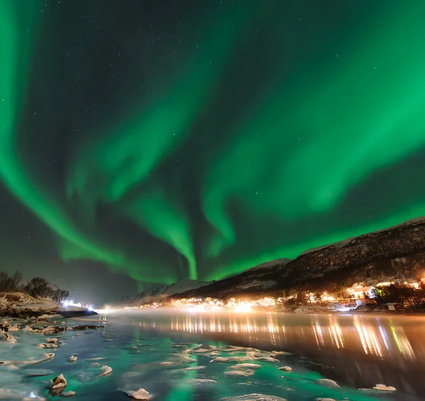 De Polart tänder i Norge — Stockfoto