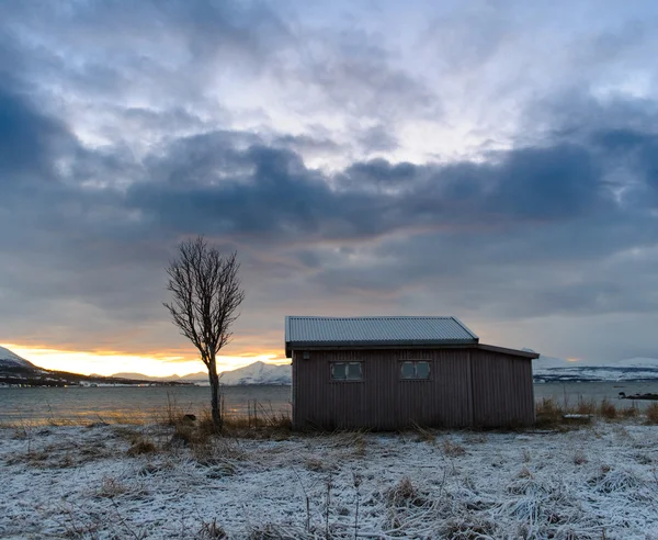 Küste der norwegischen See, Niedergang — Stockfoto