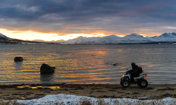 海岸ノルウェー海の減少 — ストック写真