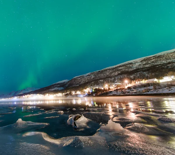 Полярные огни Норвегии — стоковое фото
