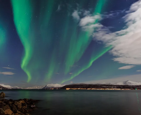 Las luces polares en Noruega —  Fotos de Stock