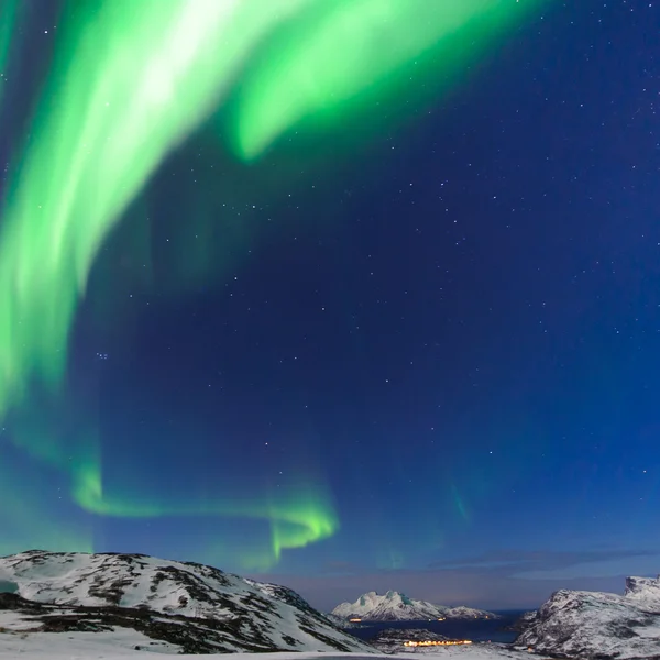 Die Polarlichter in Norwegen — Stockfoto