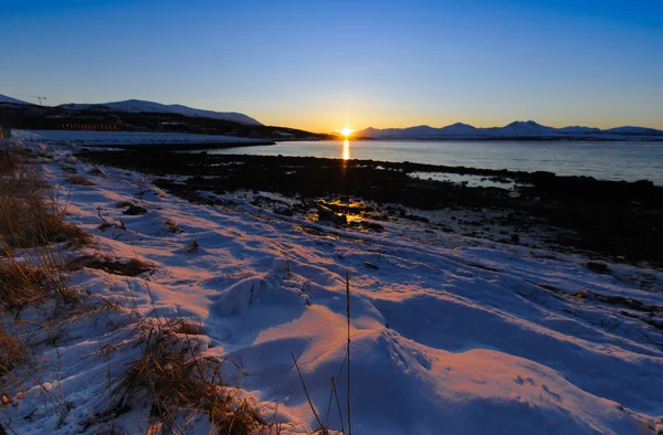 Coast of the Norwegian Sea ,decline — Stock Photo, Image