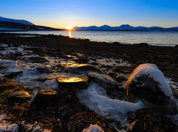 Côte de la mer de Norvège, déclin — Photo