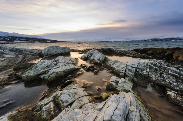 Vintern stiger. Tromsö — Stockfoto