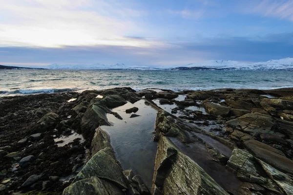 Vintern stiger. Tromsö — Stockfoto