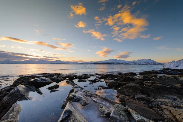 Zima, rośnie. Tromso — Zdjęcie stockowe