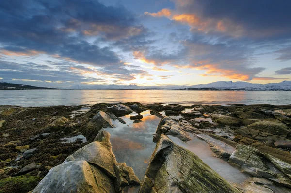 Winter rising.Tromso — Stock Photo, Image