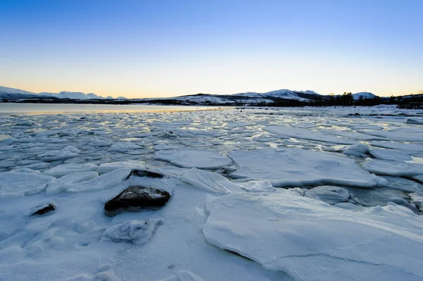 Küste der norwegischen See, Niedergang — Stockfoto