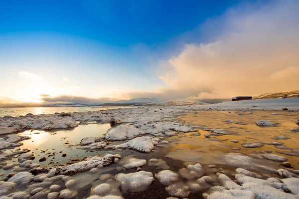 Coast of the Norwegian Sea Royalty Free Stock Images