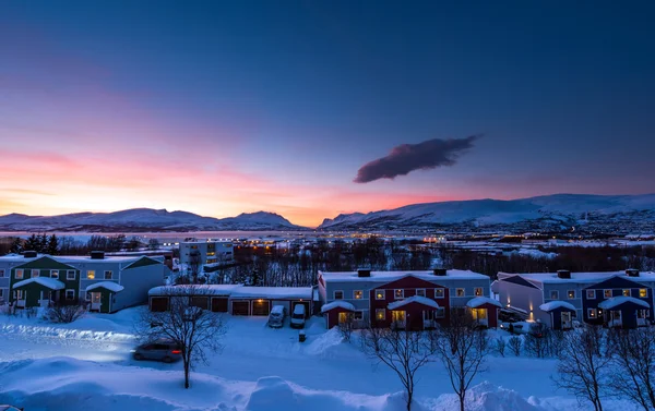 Noche en Tromso — Foto de Stock