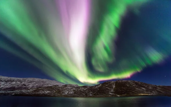 The polar lights in Norway — Stock Photo, Image