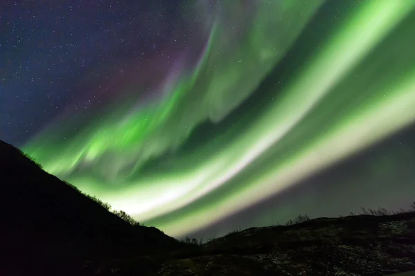 .Las luces polares en Noruega — Foto de Stock