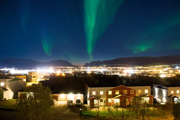 .Las luces polares en Noruega — Foto de Stock