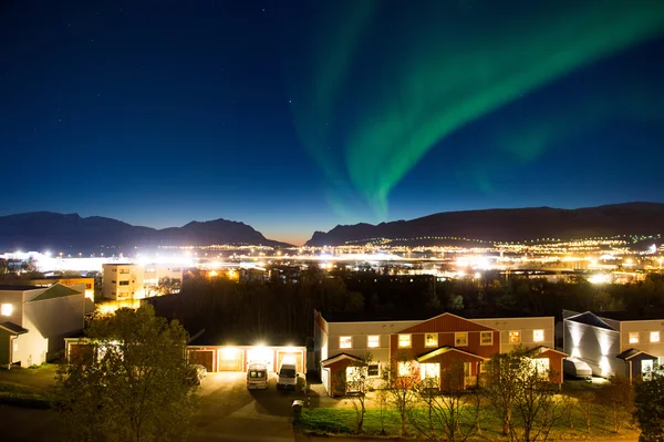 .Las luces polares en Noruega — Foto de Stock