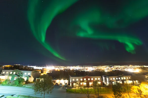 .de polar lichten in Noorwegen — Stockfoto