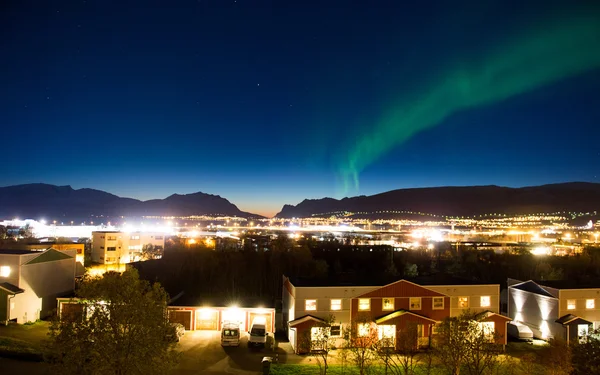 .de polar lichten in Noorwegen — Stockfoto