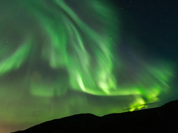 .zorze polarne w Norwegii — Zdjęcie stockowe