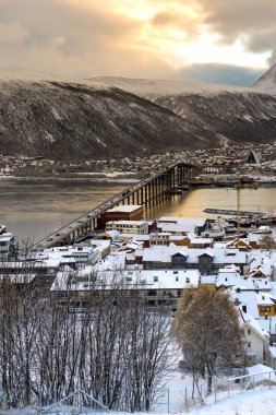 Tromso, Norveç panoramik görünüm