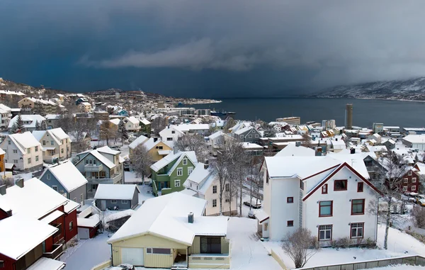 Vista panorâmica sobre Tromso, Noruega — Fotografia de Stock