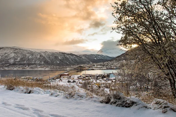 Panoramautsikt över Tromsö, Norge — Stockfoto
