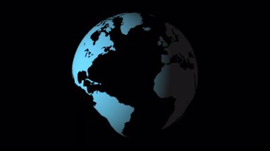 Dünyanın 3 boyutlu haritası, projeksiyon