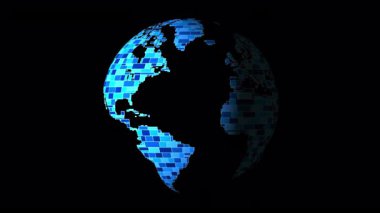 İkili kod, vektör illüstrasyonu ile soyut arkaplan