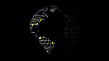 Noktalar ve çizgilerle soyut arkaplan