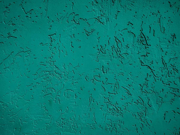 Темно Зелена Бетонна Стіна Текстуровані Глибокими Борознами — стокове фото