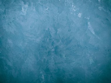 Mavili güzel Venedik alçısı. Arkaplan için alçılı duvar dokusu.