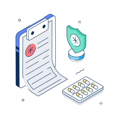 Take a look at this amazing illustration of medical report in modern style