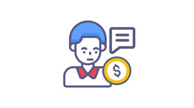 profesyonel, finansal danışman, kaliteli vektör illüstrasyon video konsepti. düz çizgi simgesi görüntü sembolü.