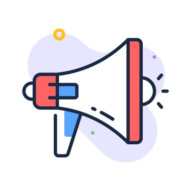 Flat megaphone icon symbolizing promotion and advertising.