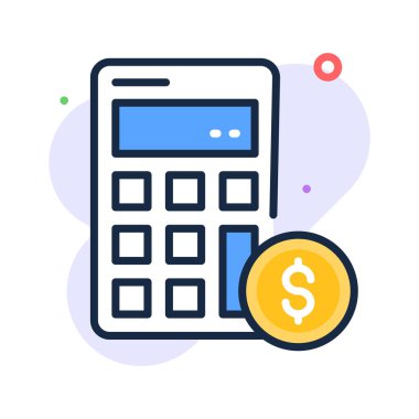 Grab this creatively designed icon of accounting in modern style