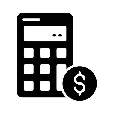 Grab this creatively designed icon of accounting in modern style