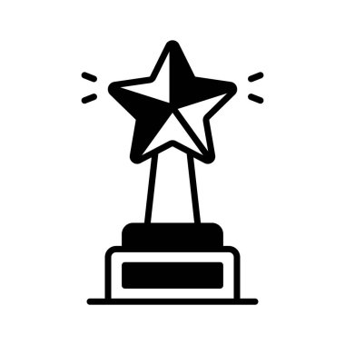 Carefully destined icon of award in modern design style