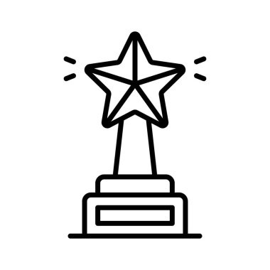 Carefully destined icon of award in modern design style