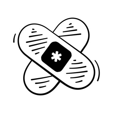 Bu inanılmaz bandaj simgesini modern tasarım tarzında kapın, premium kullanıma hazır.