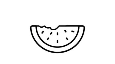 Doğrusal aminajlı karpuz dilimi simgesi görsel olarak bağlanıyor