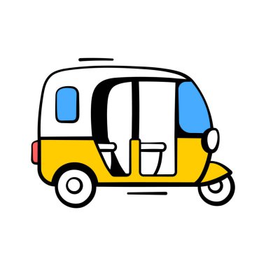 Şehir taksisi alternatifini temsil eden otomatik çekçek simgesi