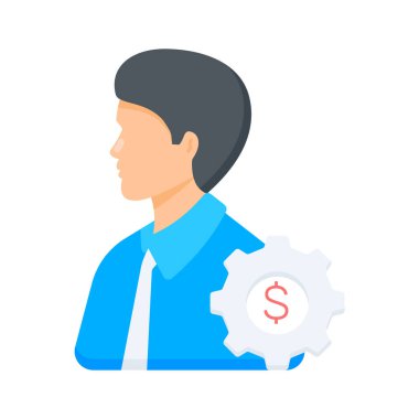 Şu inanılmaz para yönetimi ikonuna bir bakın, vektörü kullanmaya hazır.