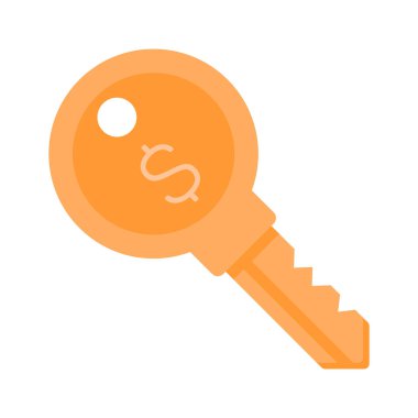 Ellerinizi başarı anahtarının bu muhteşem düz stil simgesine koyun