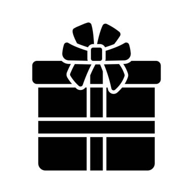 Modern tarzda paketlenmiş bir hediye kutusu, bir kurdele, hediye kutusunun sembolü