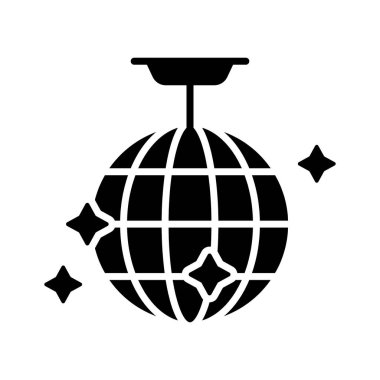 Disko topunun dekoratif aksesuar, kabartma tasarımı