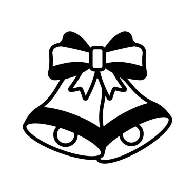 Yılbaşı çanının bu muhteşem sembolünü al, vektör kullanmaya hazır.
